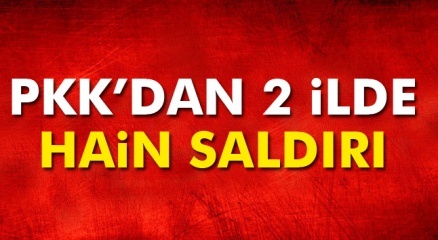 PKK’dan 2 ilde hain saldırı! haberi