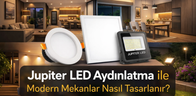 Jupiter LED Aydınlatma ile Evinizi Daha Geniş ve Ferah Gösterebilirsiniz